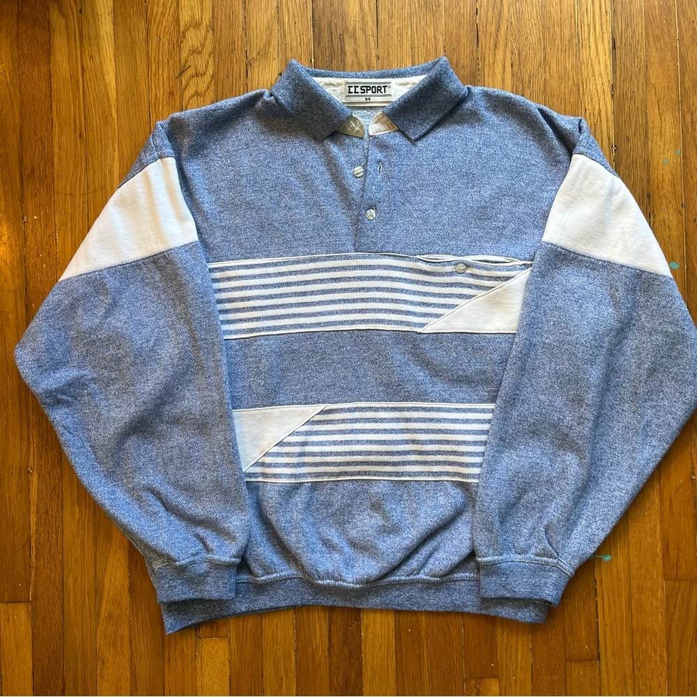 90s heartthrob vintage collared sweatshirt